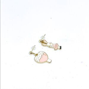 NWT Bunny Heart Kid’s Gold Dangle Earrings